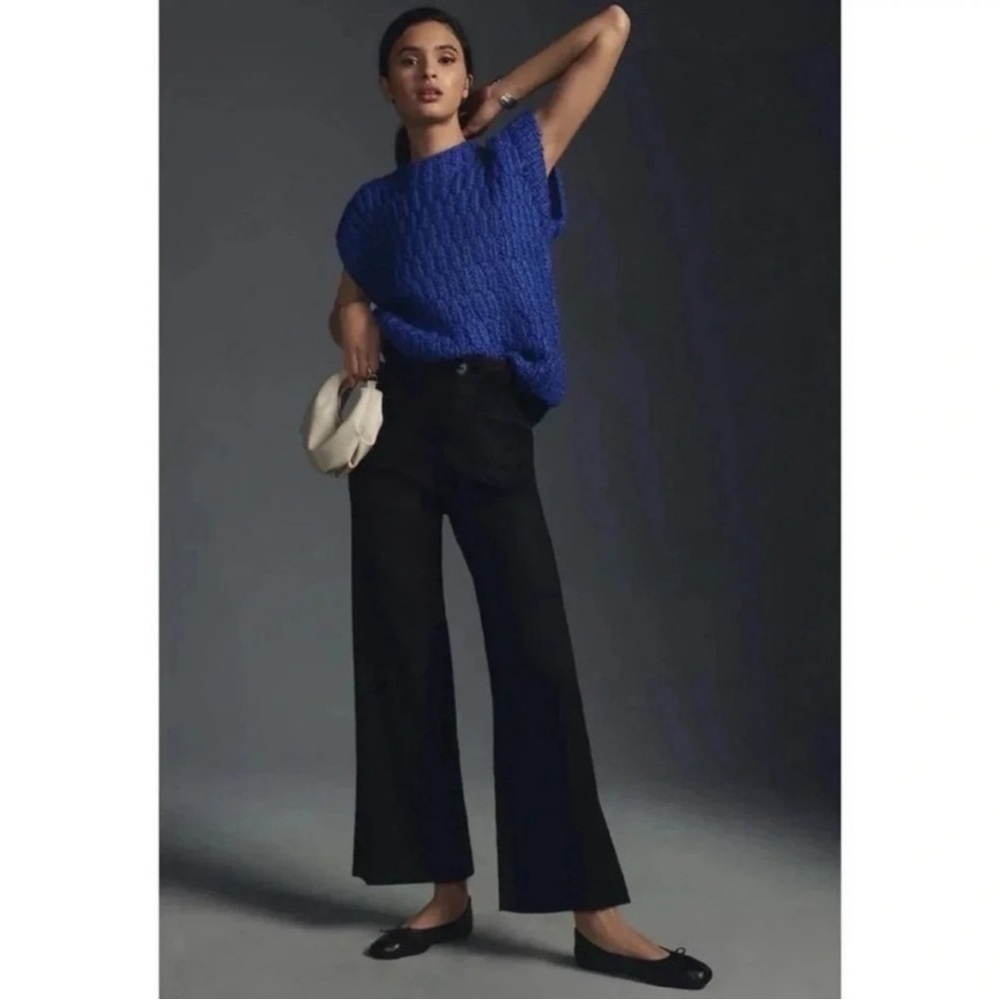 Anthropologie Maeve Colette black stretch pants sz 30